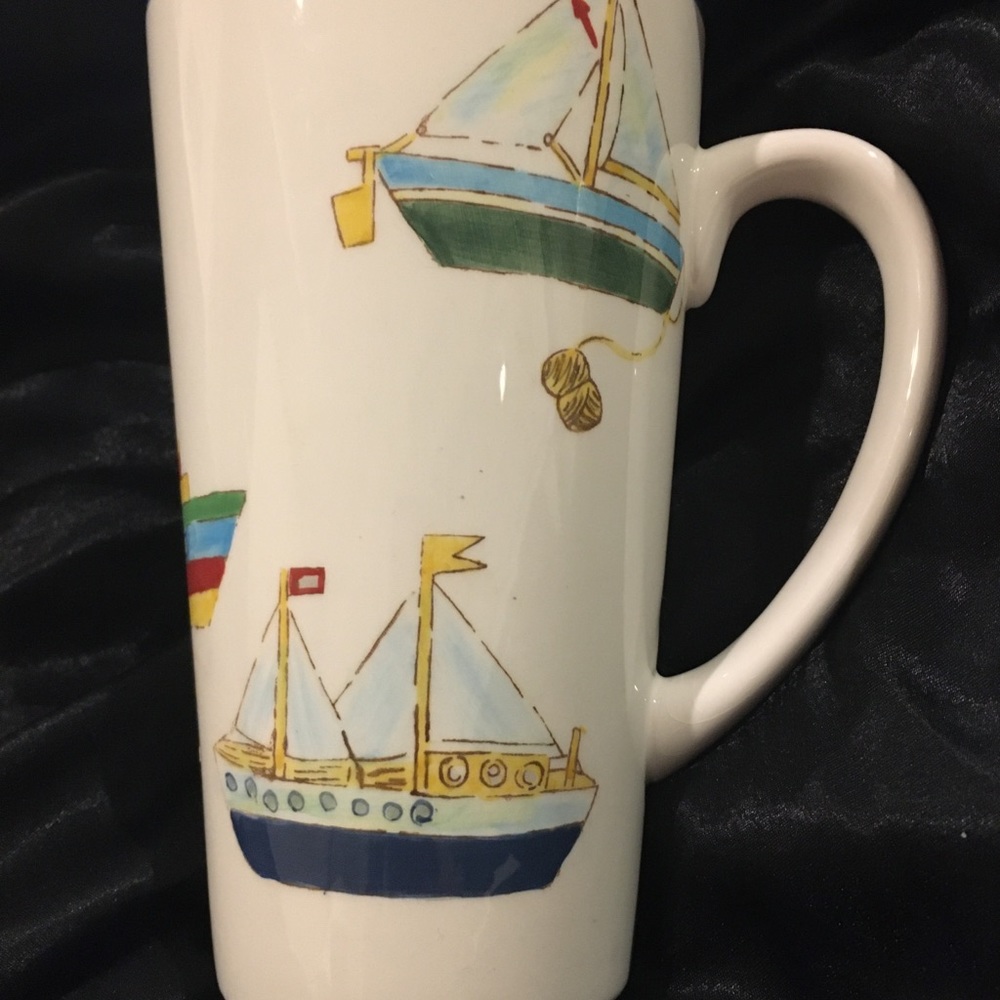 Studio Nova “YACHT RACE” LATTE / coffee MUG! RARE!